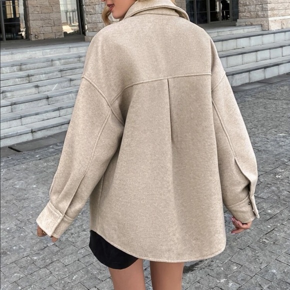 Drop Shoulder Pocket Front Overcoat - Worn once - Picture 2 of 6